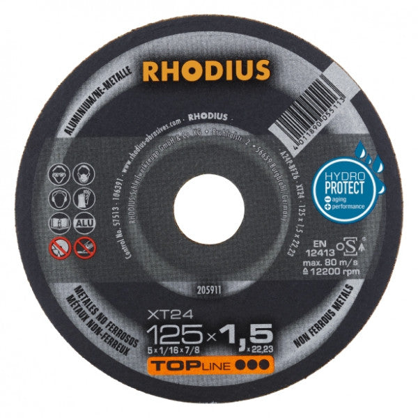 Rhodius Kutteskive 125x1,5 XT24 ALU (50pk)