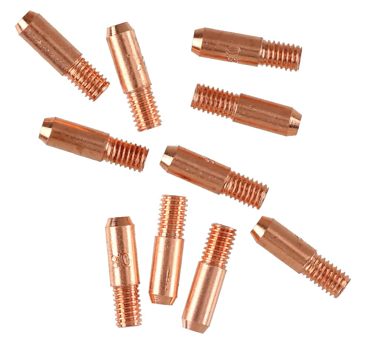 Kontaktrør 0,8mm M8X30mm (10pk)