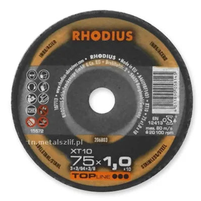 Rhodius Kutteskive 75x1,0x10 XT10 Mini 50pk