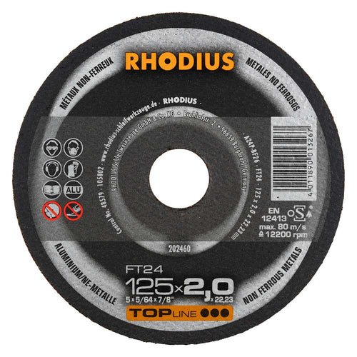 Rhodius Alu Kutteskive 125x2,0 FT24 (25pk)