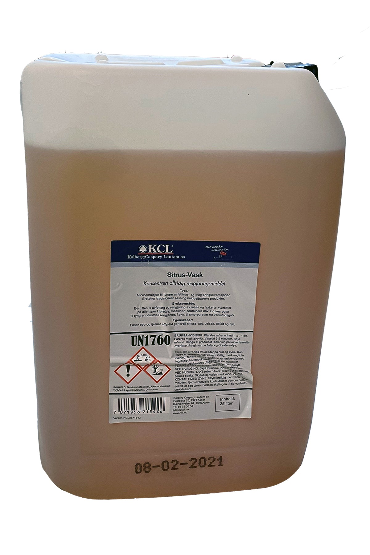 Sitrusvask 25 ltr. UN1760